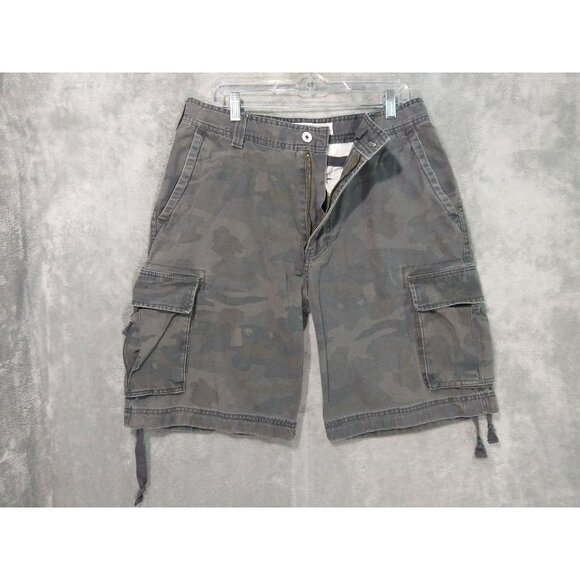 Urban Pipeline Shorts Mens 34 Camo Cargo Baggy Utility Hiking Skater Grunge - Picture 1 of 9